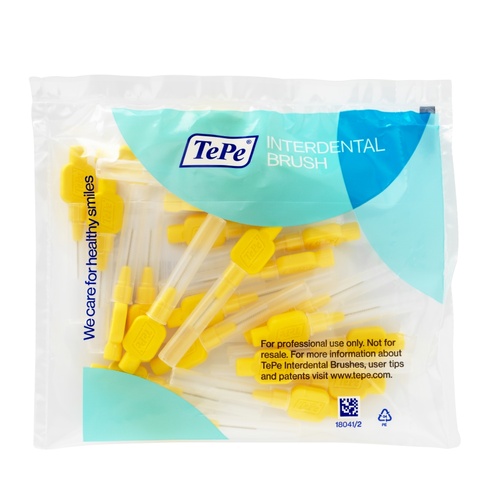 TePe InterDental Brushes Original 25 pack [Colour: Yellow]