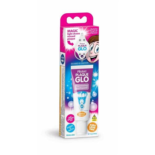 Piksters Plaque GLO Kids Fluorescing Toothpaste 25g