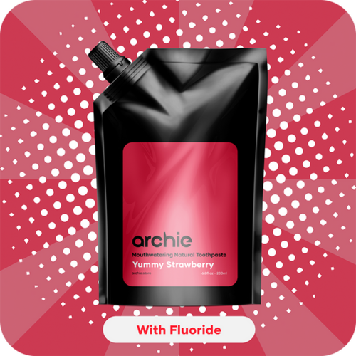 Archie Toothpaste with Fluoride Refills [Flavour: Yummy Strawberry]